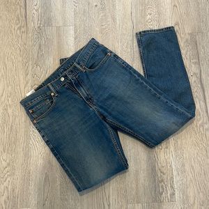 LEVI Mens Blue Jeans 34W 34L